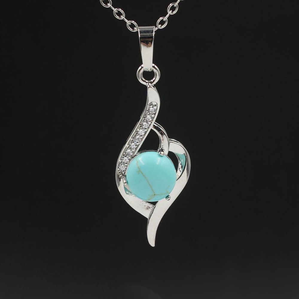 Natural Stone Letter N Pendant Necklace Chakra Cure Heart Jewelry Birthday Gifts for Her/Mum/Wife/Bestfriend