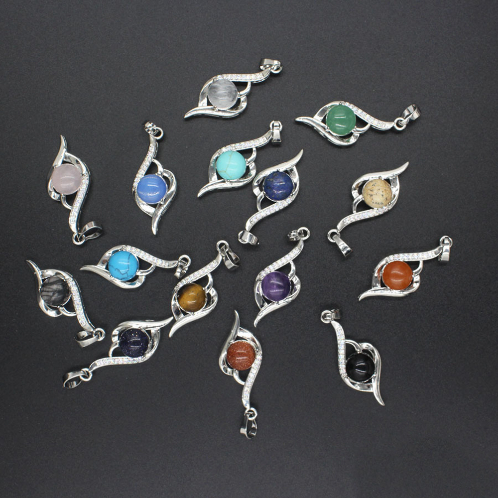 Natural Stone Letter N Pendant Necklace Chakra Cure Heart Jewelry Birthday Gifts for Her/Mum/Wife/Bestfriend