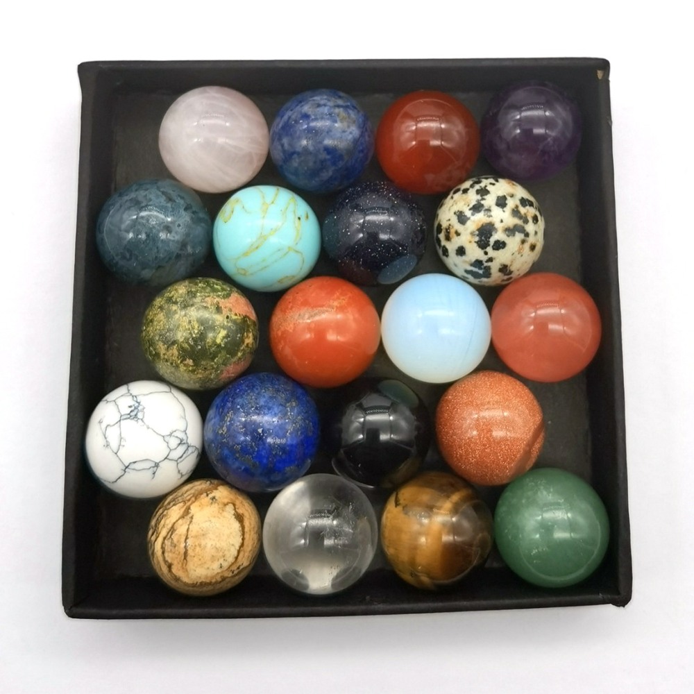 7 Chakra Stone Spheres Balls Collection Women Men Healing Yoga Quartz Crystal Bracelet Bangle Pendant Necklace Gift Box Friends