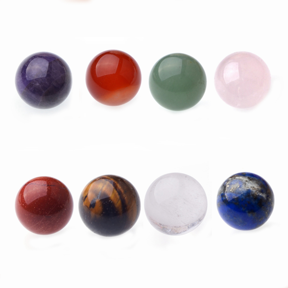 7 Chakra Stone Spheres Balls Collection Women Men Healing Yoga Quartz Crystal Bracelet Bangle Pendant Necklace Gift Box Friends
