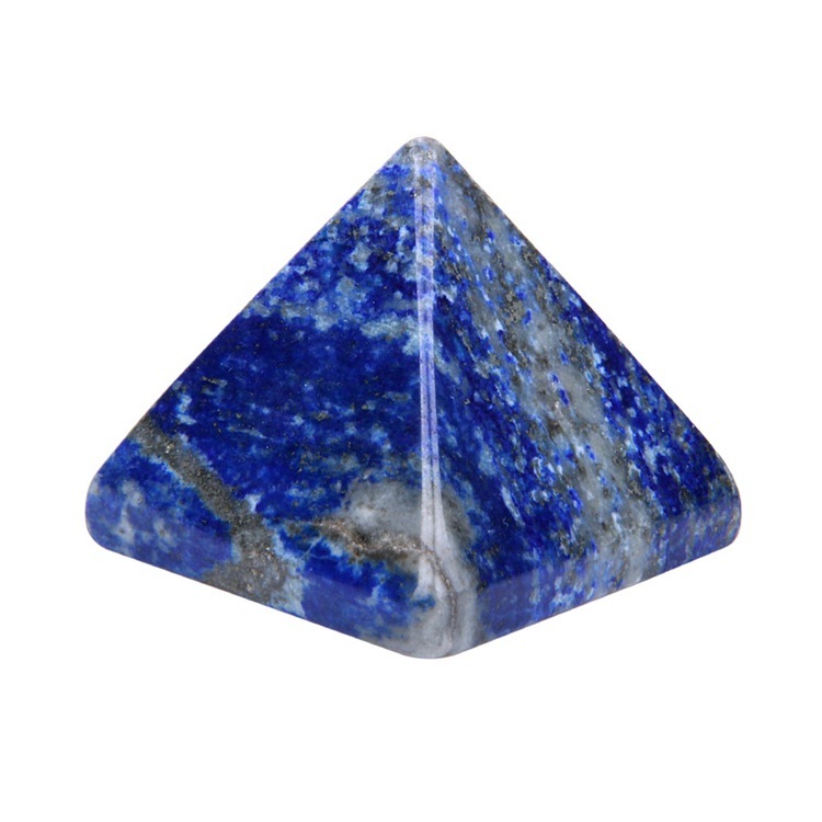 Natural Pyramid Carved Chakra Healing Crystal Reiki Stone Radiation Deflection Home Decor Gift Decoration Crafts 1Inch