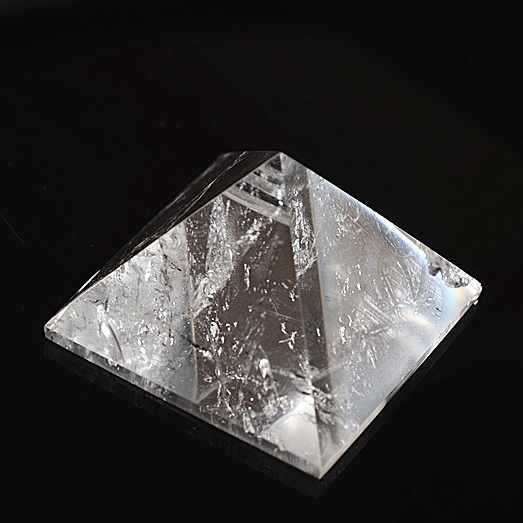Natural Pyramid Carved Chakra Healing Crystal Reiki Stone Radiation Deflection Home Decor Gift Decoration Crafts 1Inch