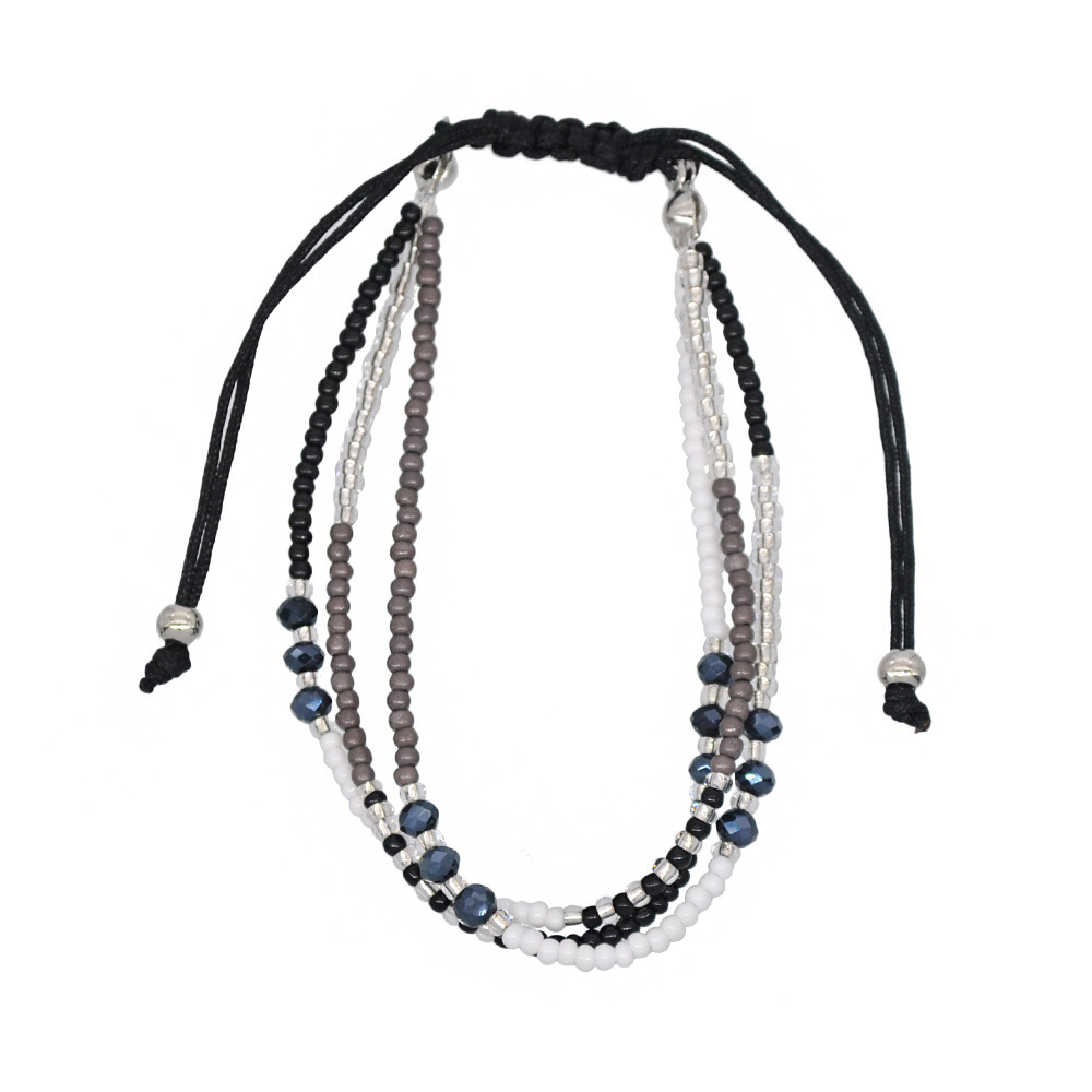 Handmade Adjustable Wrap Bracelet Bohemian String Braided Beads Anklets Gifts for Women Girls