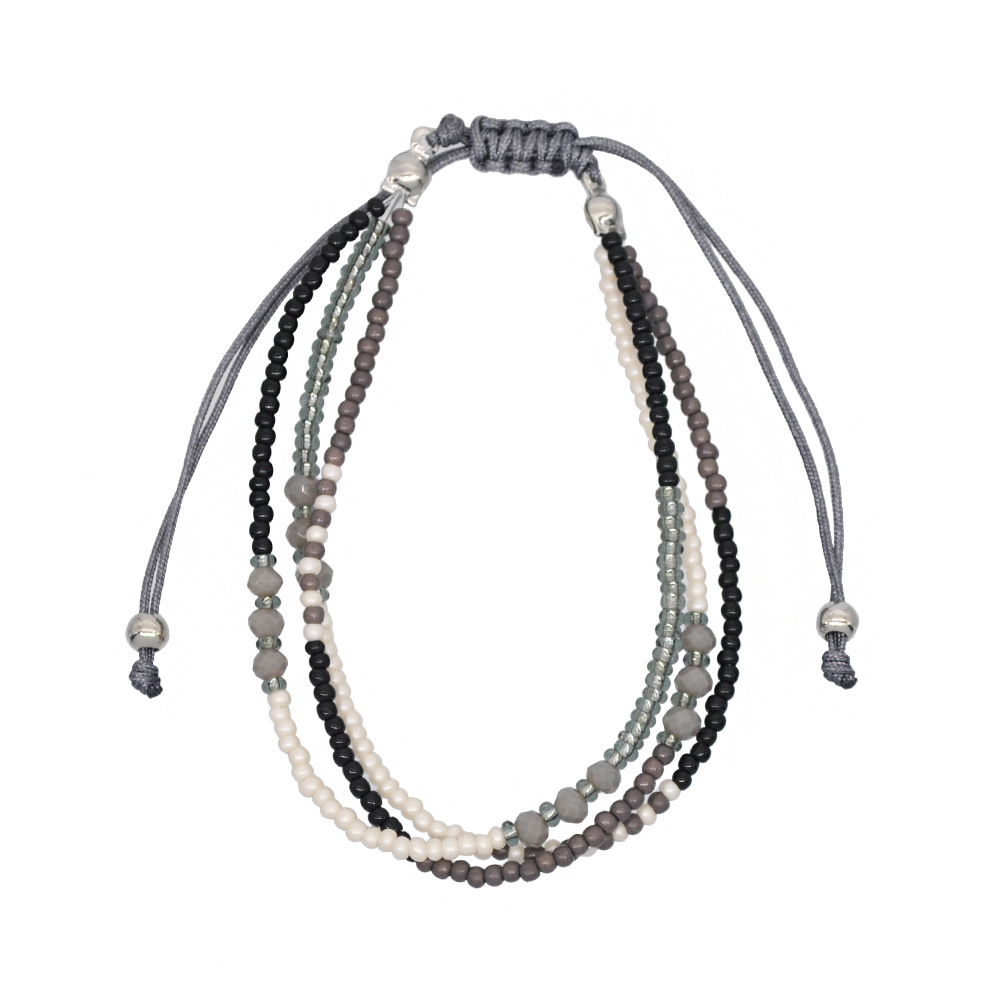 Handmade Adjustable Wrap Bracelet Bohemian String Braided Beads Anklets Gifts for Women Girls