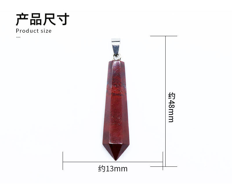 Facet Natural Healing Crystal Stone Necklace Gemstone Point Necklaces Reiki Quartz Jewelry for Women