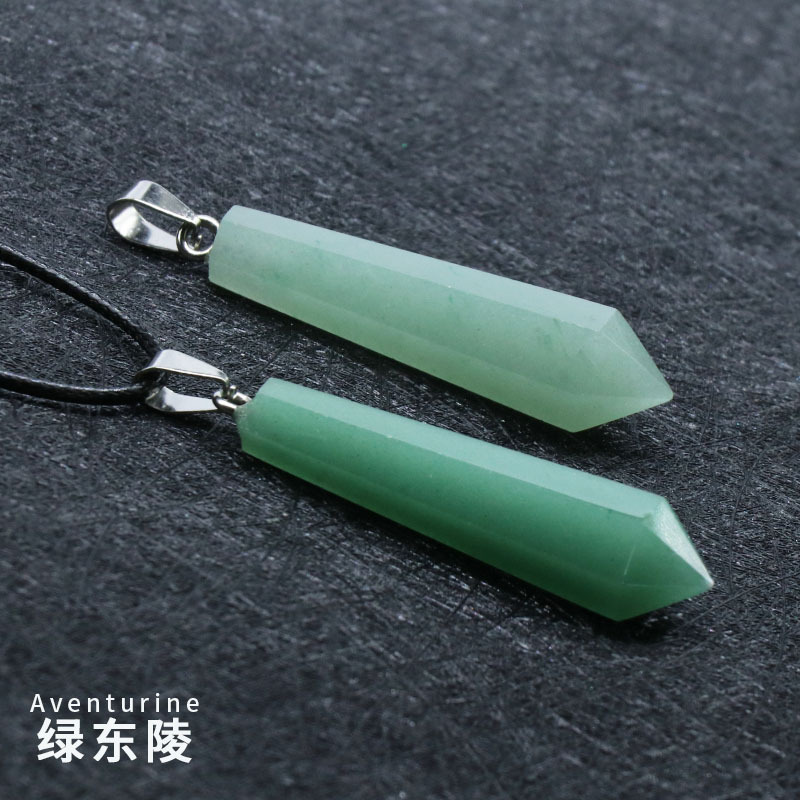 Facet Natural Healing Crystal Stone Necklace Gemstone Point Necklaces Reiki Quartz Jewelry for Women