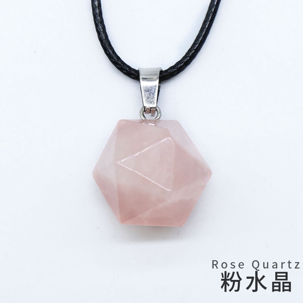 Natural Facet Gemstone Healing Crystal Stone  Pendant Necklace Jewelry for Women