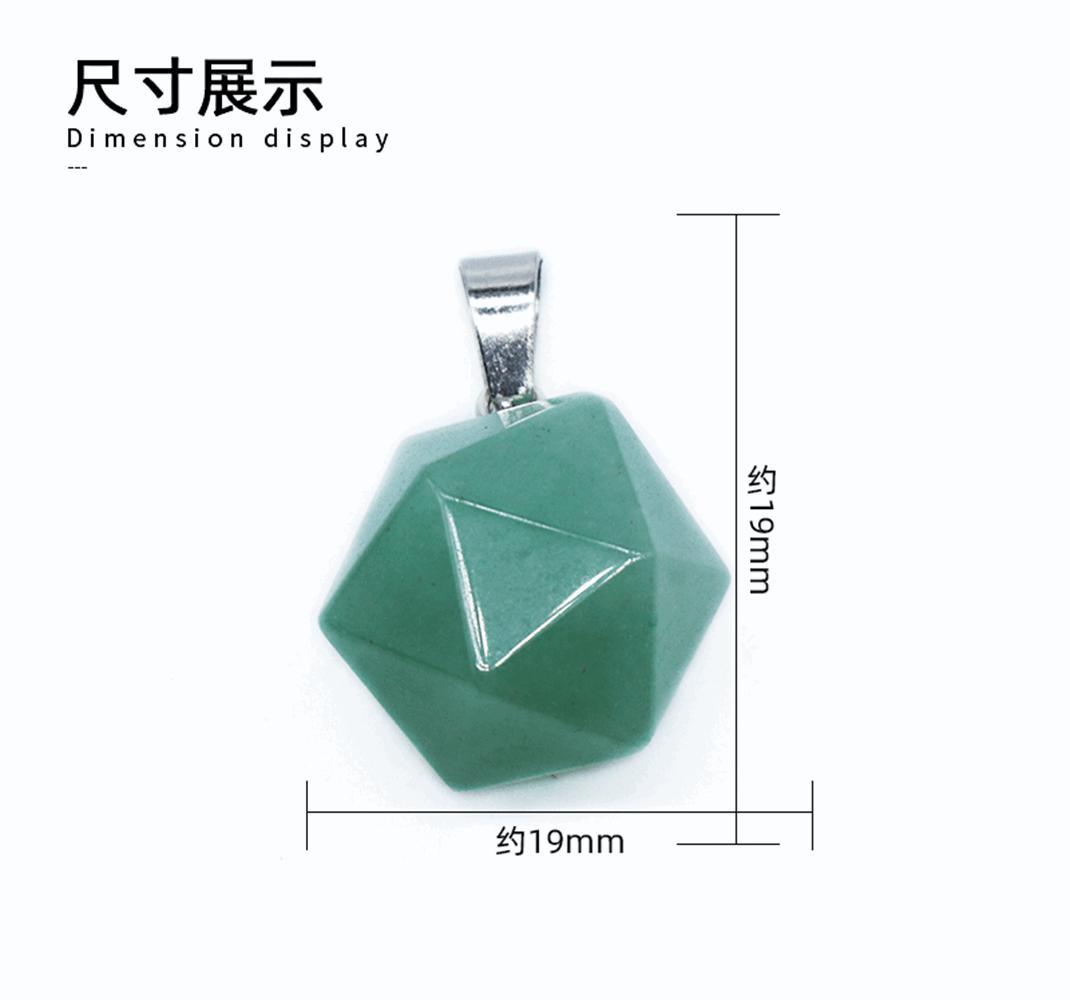 Natural Facet Gemstone Healing Crystal Stone  Pendant Necklace Jewelry for Women