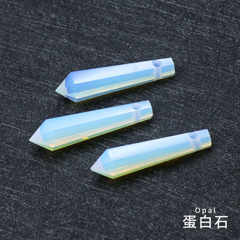 Facet Natural Healing Crystal Stone Necklace Gemstone Point Necklaces Reiki Quartz Jewelry for Women
