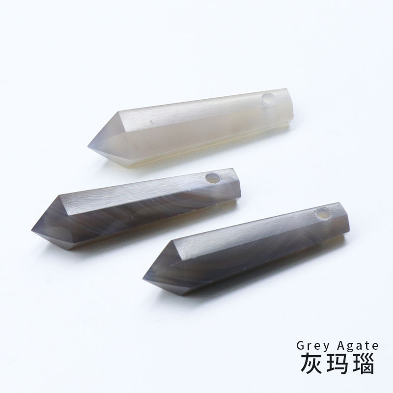 Facet Natural Healing Crystal Stone Necklace Gemstone Point Necklaces Reiki Quartz Jewelry for Women