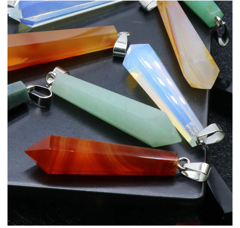 Facet Natural Healing Crystal Stone Necklace Gemstone Point Necklaces Reiki Quartz Jewelry for Women