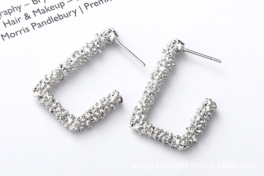 Ladies Fancy J Shaped Hoop Earrings