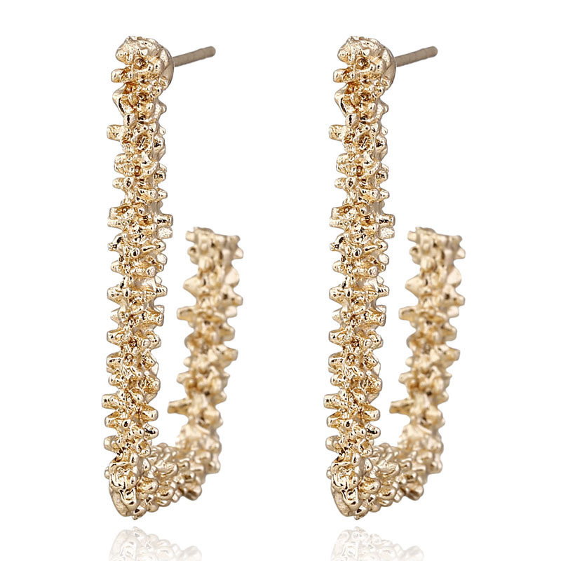 Ladies Fancy J Shaped Hoop Earrings