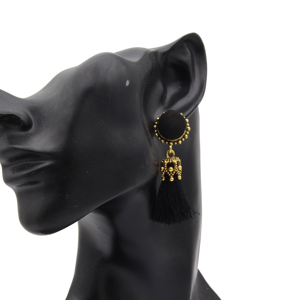 Thread Tassel Earrings Statement Tassel Dangle Earrings Bohemian Fringe Drop Earrings Gifts for Women