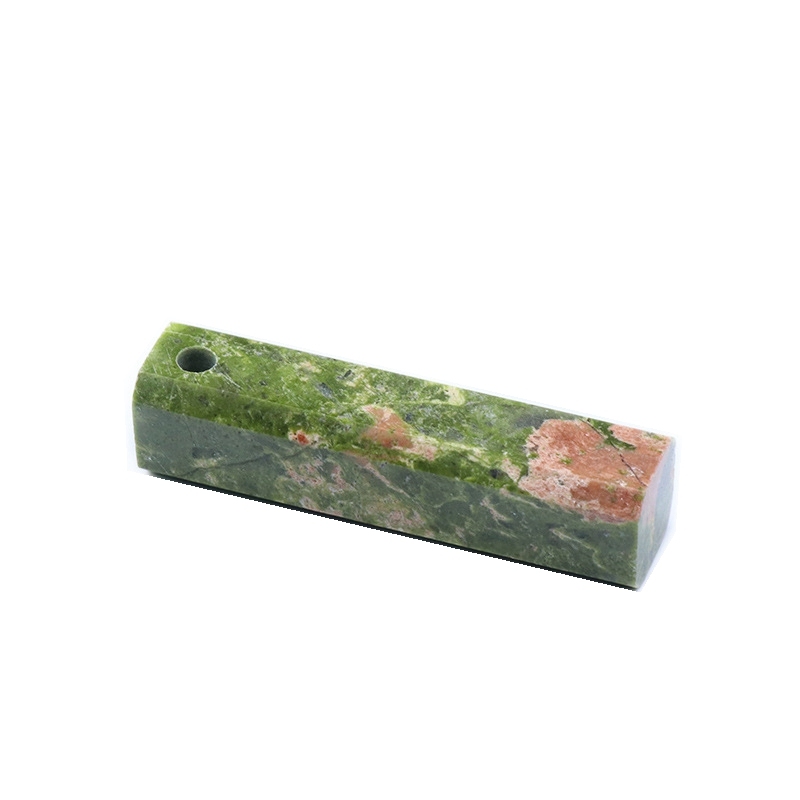 Natural Healing Rectangle Crystal Stone Pendant Necklace Gemstone Point Necklaces Reiki Quartz Jewelry for Women