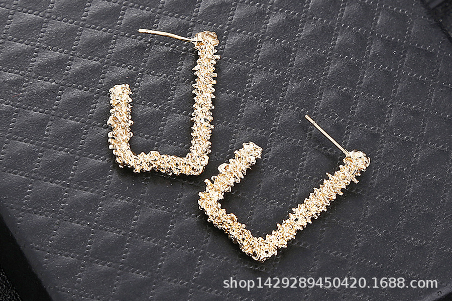 Ladies Fancy J Shaped Hoop Earrings