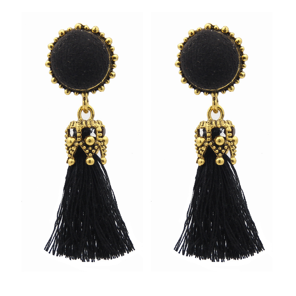 Thread Tassel Earrings Statement Tassel Dangle Earrings Bohemian Fringe Drop Earrings Gifts for Women