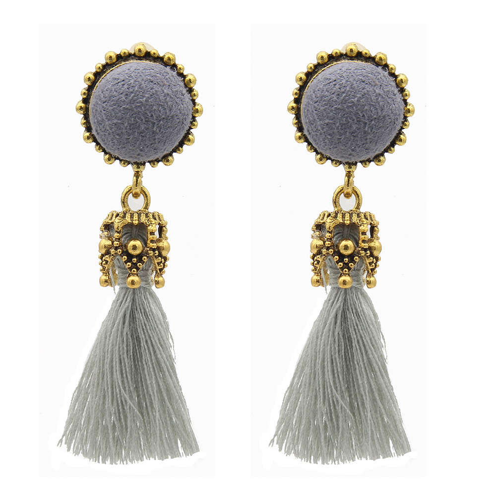 Thread Tassel Earrings Statement Tassel Dangle Earrings Bohemian Fringe Drop Earrings Gifts for Women