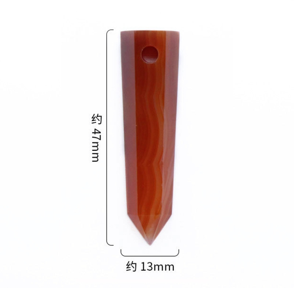 Natural Healing Bullet Crystal Stone Point Pendant Necklace Gemstone Point Necklaces Reiki Quartz Jewelry for Women