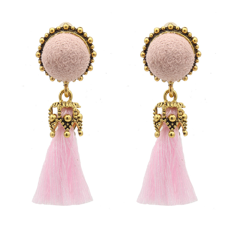 Thread Tassel Earrings Statement Tassel Dangle Earrings Bohemian Fringe Drop Earrings Gifts for Women