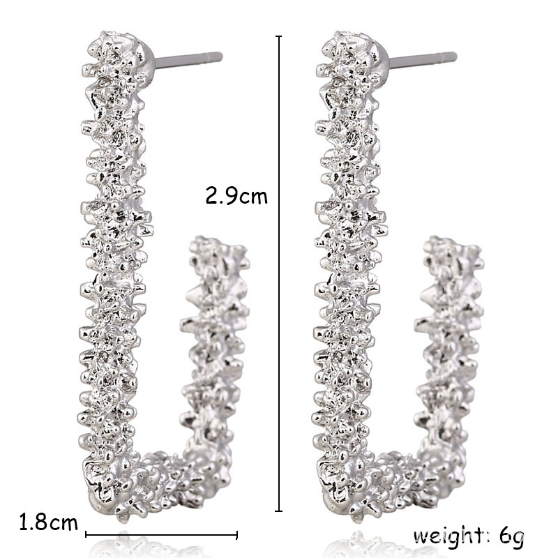 Ladies Fancy J Shaped Hoop Earrings