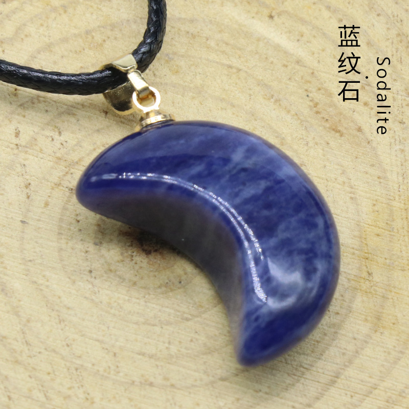 Natural Healing Bullet Crystal Stone Point Pendant Necklace Gemstone Point Necklaces Reiki Quartz Jewelry for Women