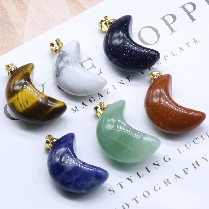 Natural Healing Bullet Crystal Stone Point Pendant Necklace Gemstone Point Necklaces Reiki Quartz Jewelry for Women