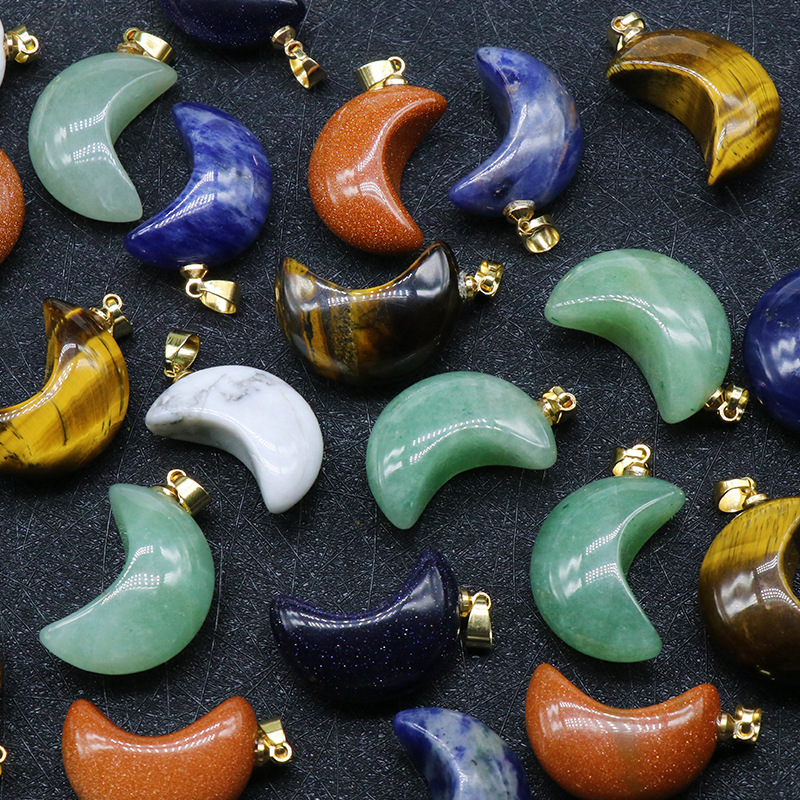 Natural Healing Bullet Crystal Stone Point Pendant Necklace Gemstone Point Necklaces Reiki Quartz Jewelry for Women