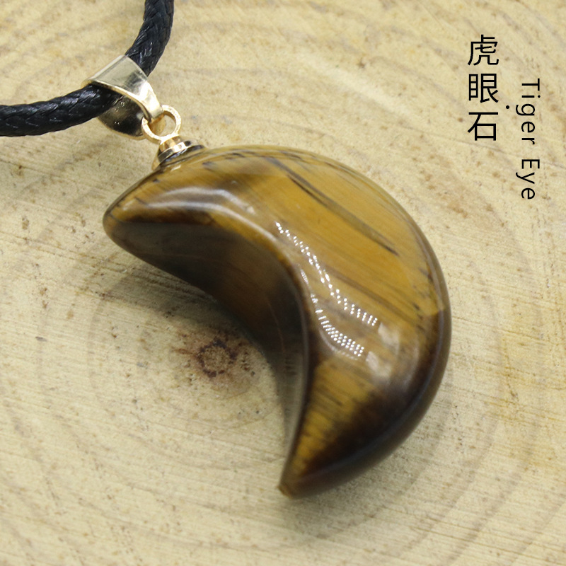 Natural Healing Bullet Crystal Stone Point Pendant Necklace Gemstone Point Necklaces Reiki Quartz Jewelry for Women