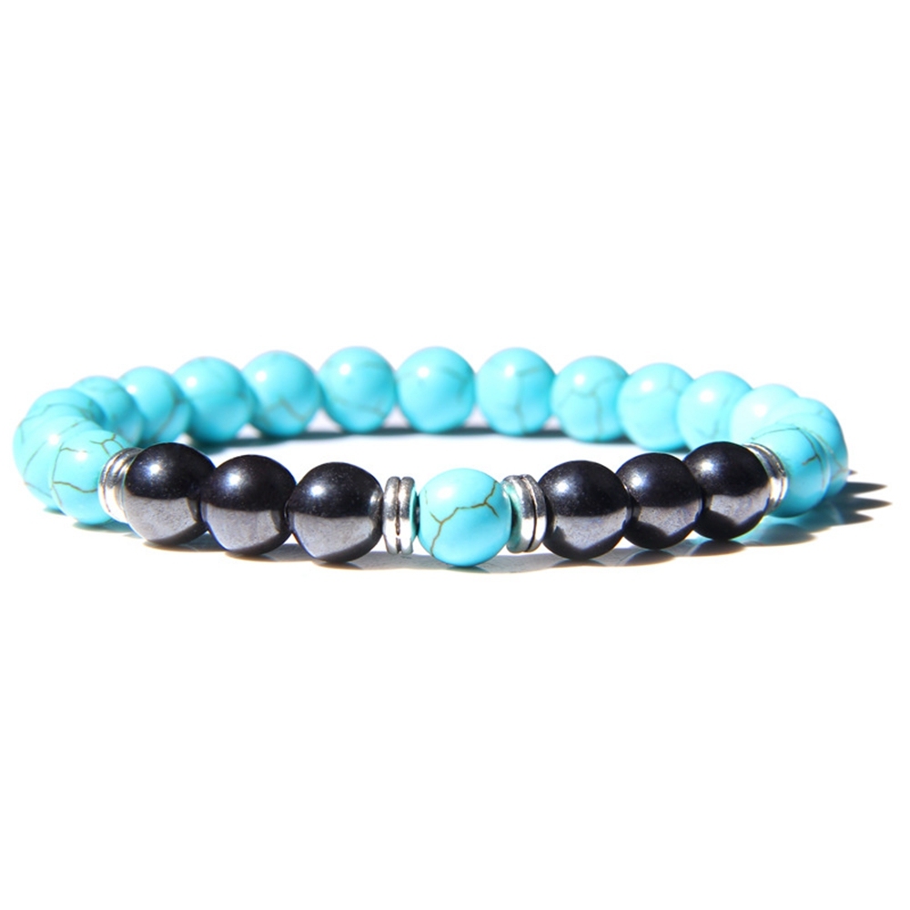 Natural Gemstone Hematite Bracelet for Women and Men