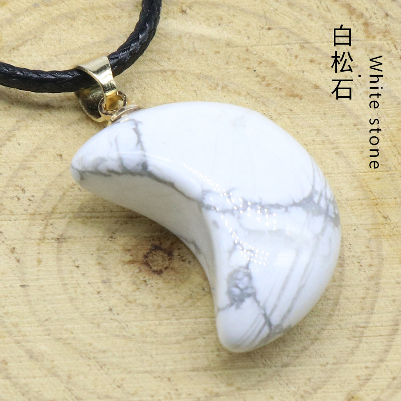 Natural Healing Bullet Crystal Stone Point Pendant Necklace Gemstone Point Necklaces Reiki Quartz Jewelry for Women