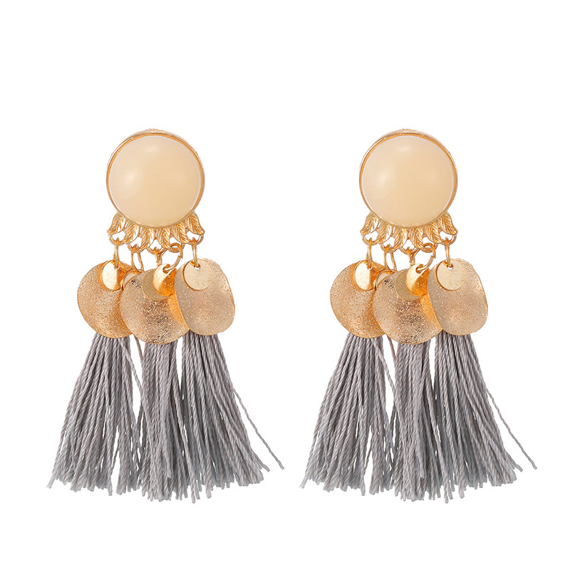Colorful Layered Tassel Earrings Simple Bohemian Tier Big Dangle Drop Earrings for Women girls