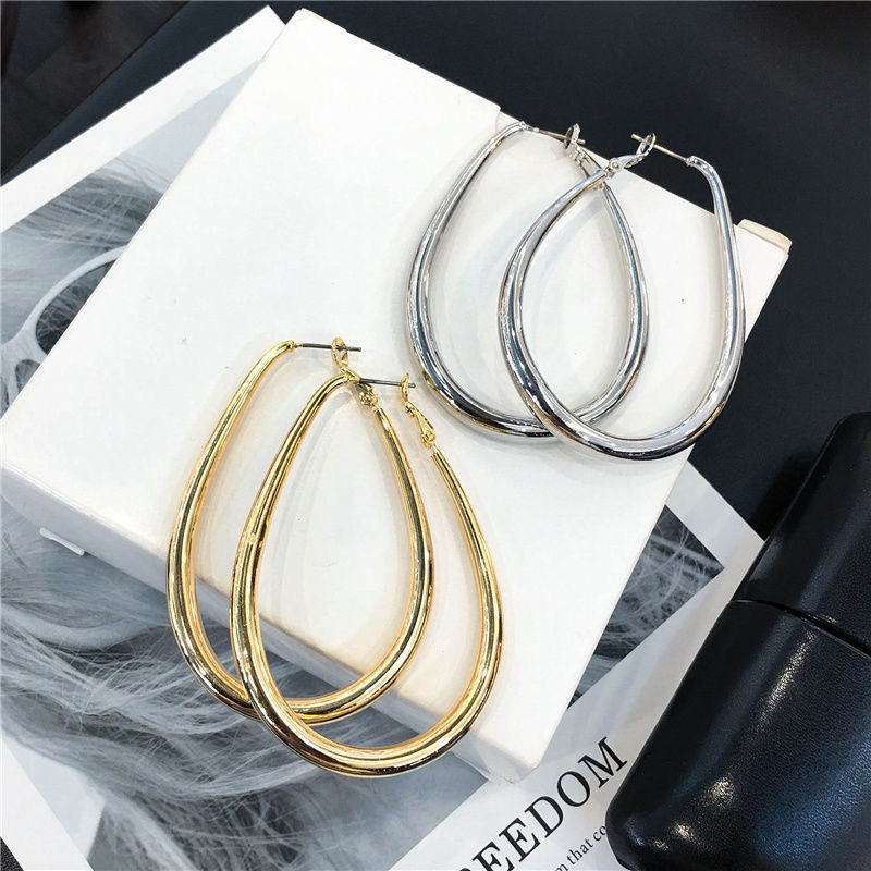 Geomotry Hoop Earring Drop Dangle Heart Triangle Round Square Hexagon Shape