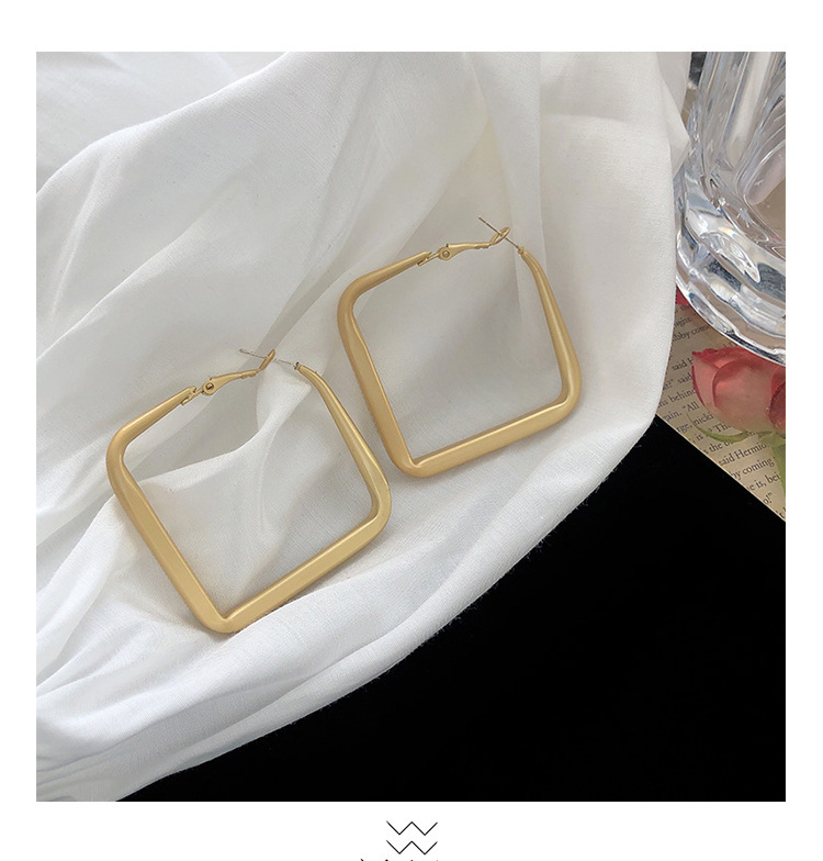 Geomotry Heart Hoop Earring Drop Dangle Heart Triangle Round Square Hexagon Shape