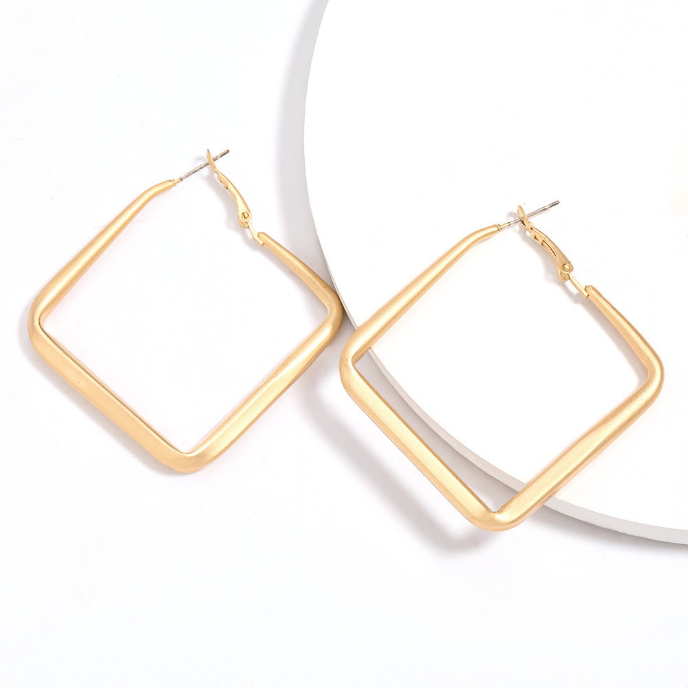 Geomotry Square Hoop Earring Drop Dangle Heart Triangle Round Hexagon Shape