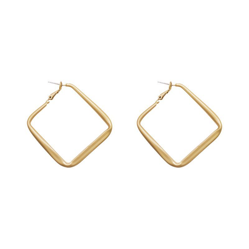 Geomotry Heart Hoop Earring Drop Dangle Heart Triangle Round Square Hexagon Shape