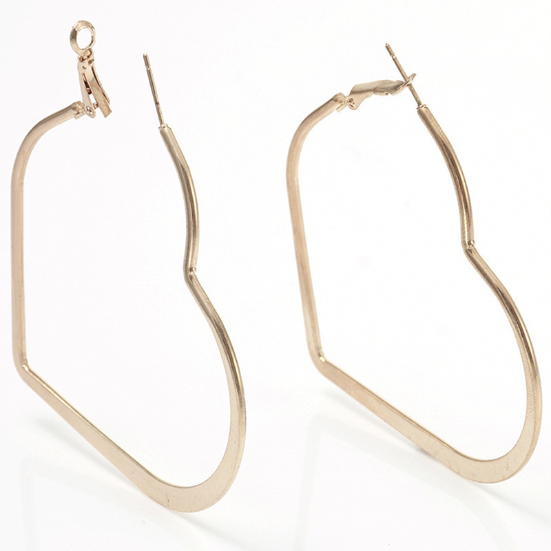 Geomotry Round Hoop Earring Drop Dangle Heart Triangle Round Square Hexagon Shape