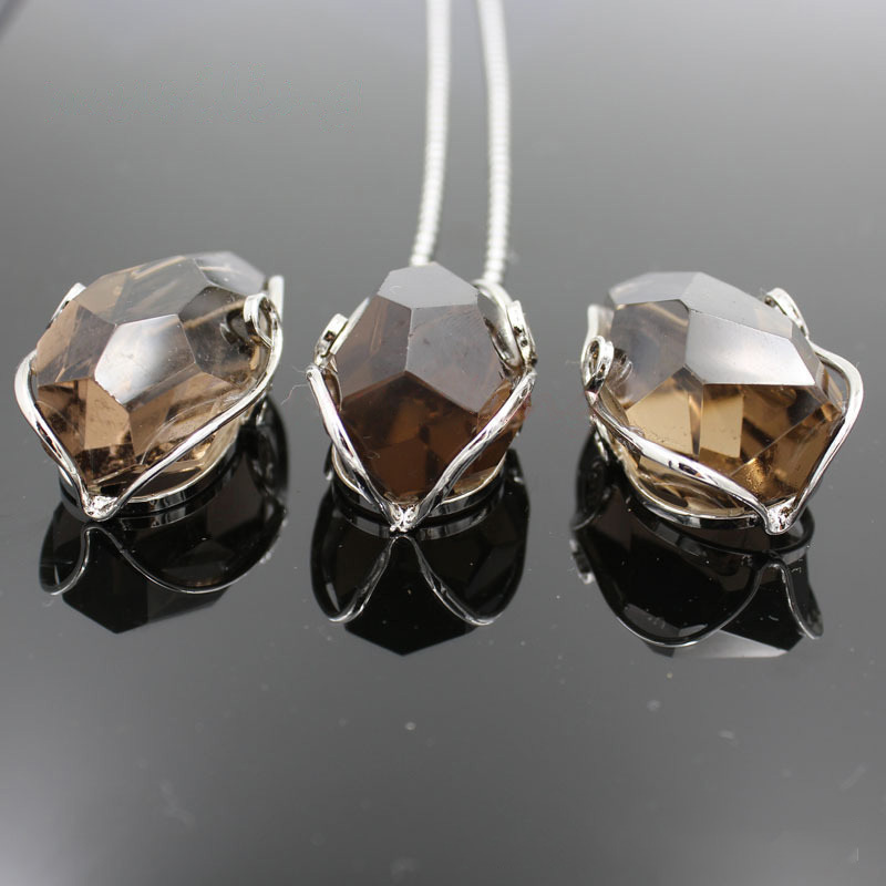 Wire Wrap Raw Amethyst Stone Pendant Necklace Natural Healing Chakra Crystals for Women