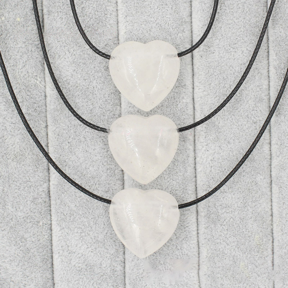 Wire Wrap Raw Amethyst Stone Pendant Necklace Natural Healing Chakra Crystals for Women