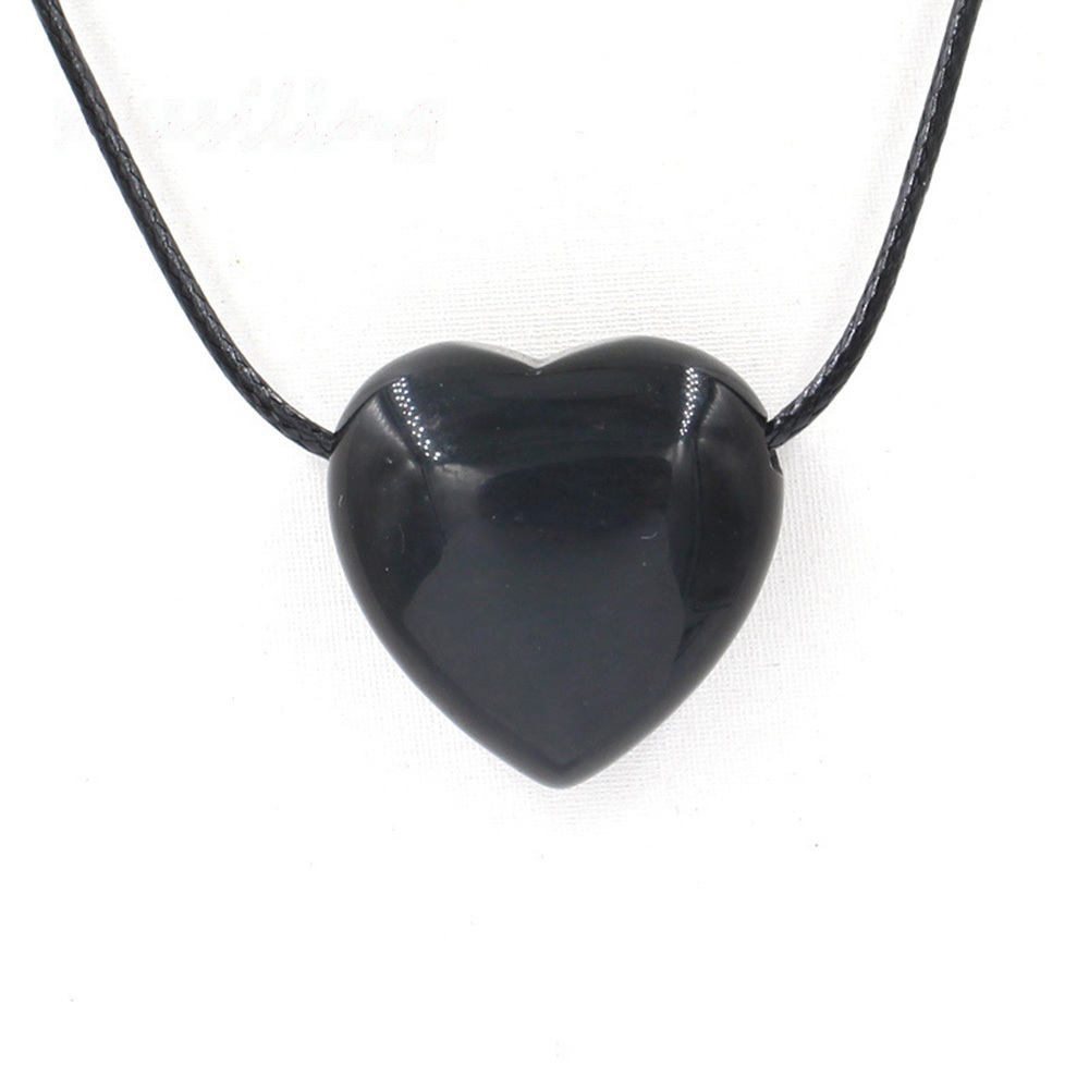 Wire Wrap Raw Amethyst Stone Pendant Necklace Natural Healing Chakra Crystals for Women