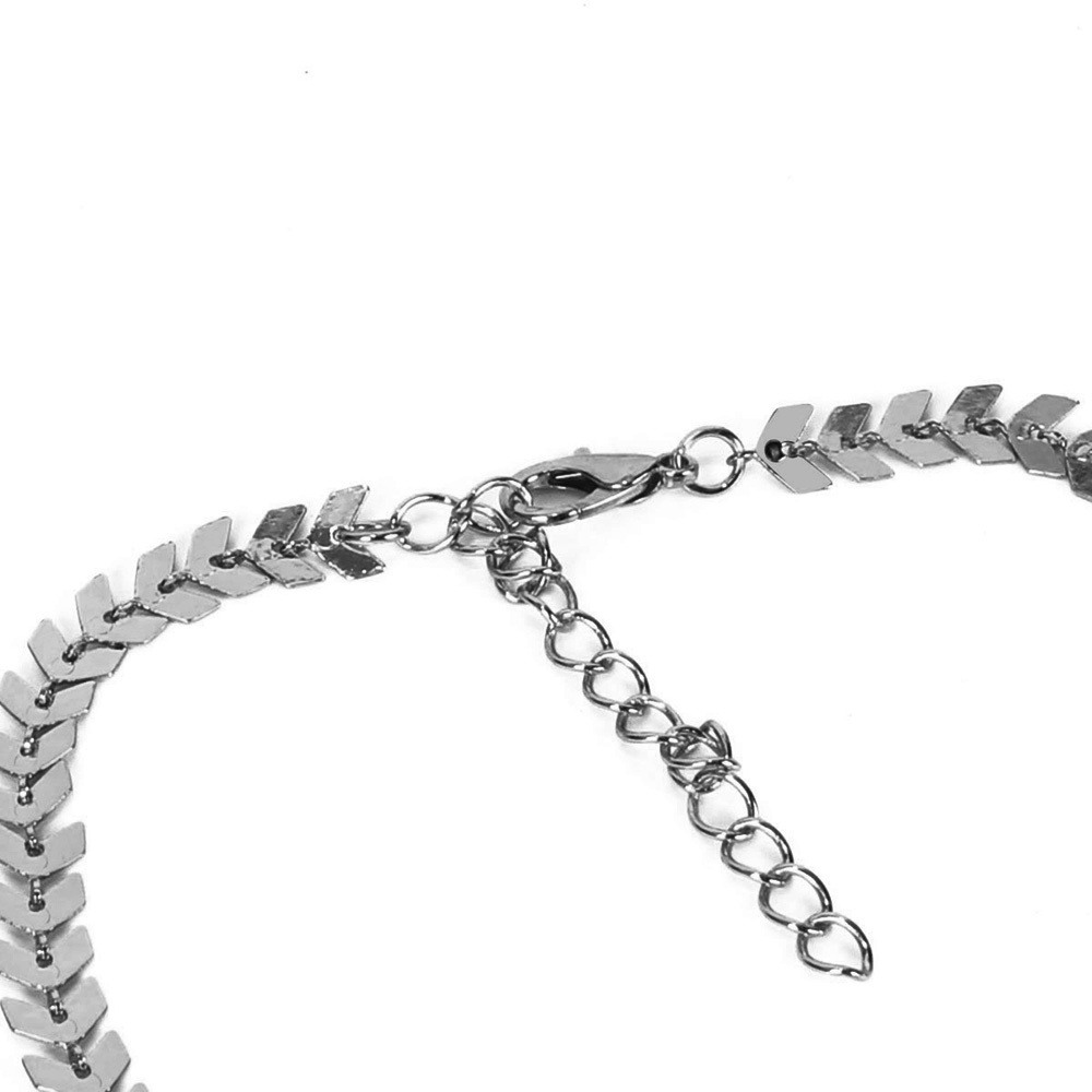 Simple Necklace Double-Layer Fishbone Neck Chain Multi-Layer Collarbone Chain Necklace Clavicle Chain for Women Girls Gift