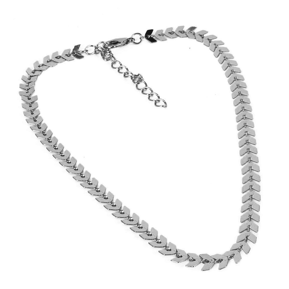 Simple Necklace Double-Layer Fishbone Neck Chain Multi-Layer Collarbone Chain Necklace Clavicle Chain for Women Girls Gift