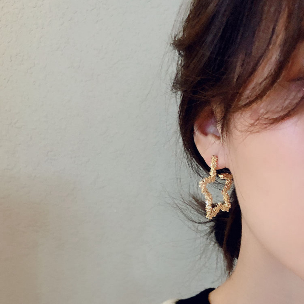 Statement Earrings - Sparkly Crystal Geometric Hexagon, Round Hoops, Vertical Bar, Teardrop Dangles, Shield Disc Drop