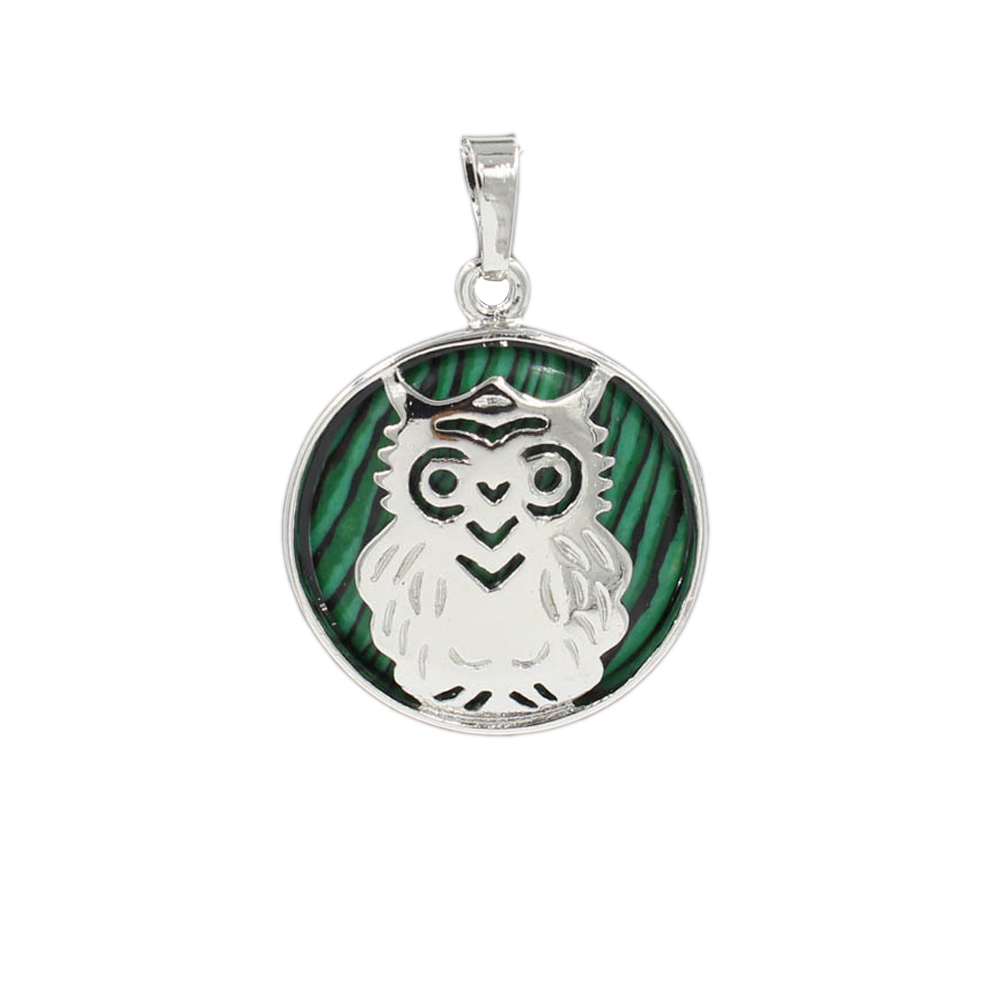 Owl Necklace Healing Pendant Nekclace for Women Men Spiritual Energy Gemstone Necklace