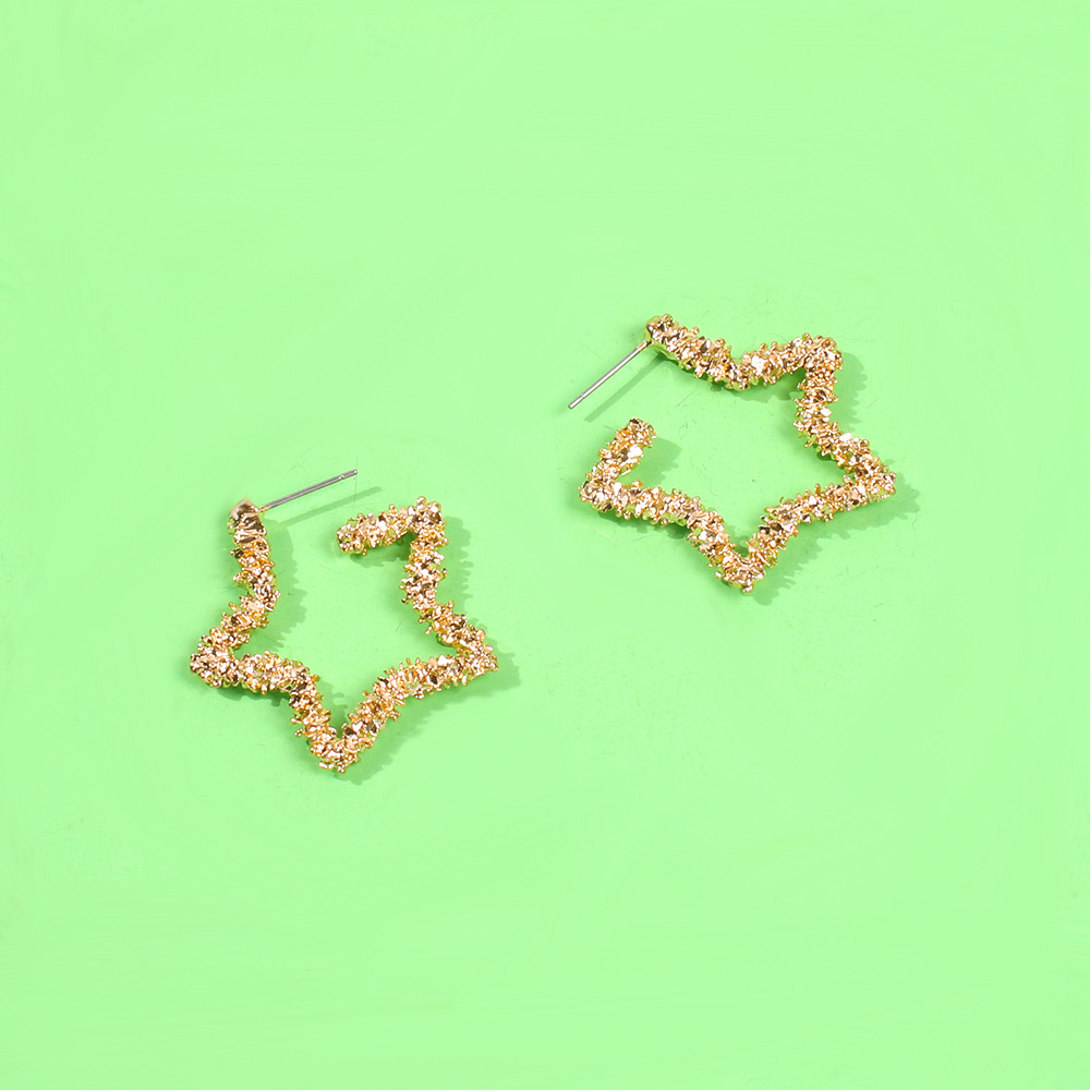 Statement Earrings - Sparkly Crystal Geometric Hexagon, Round Hoops, Vertical Bar, Teardrop Dangles, Shield Disc Drop