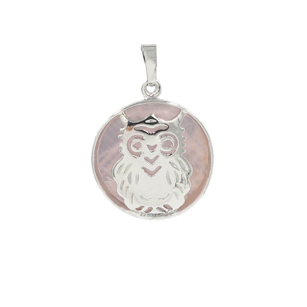 Owl Necklace Healing Pendant Nekclace for Women Men Spiritual Energy Gemstone Necklace