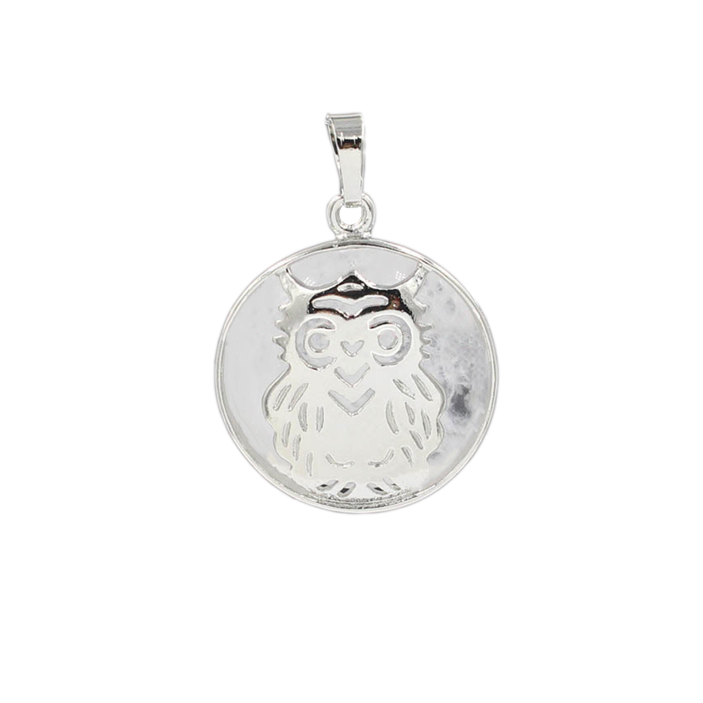Owl Necklace Healing Pendant Nekclace for Women Men Spiritual Energy Gemstone Necklace