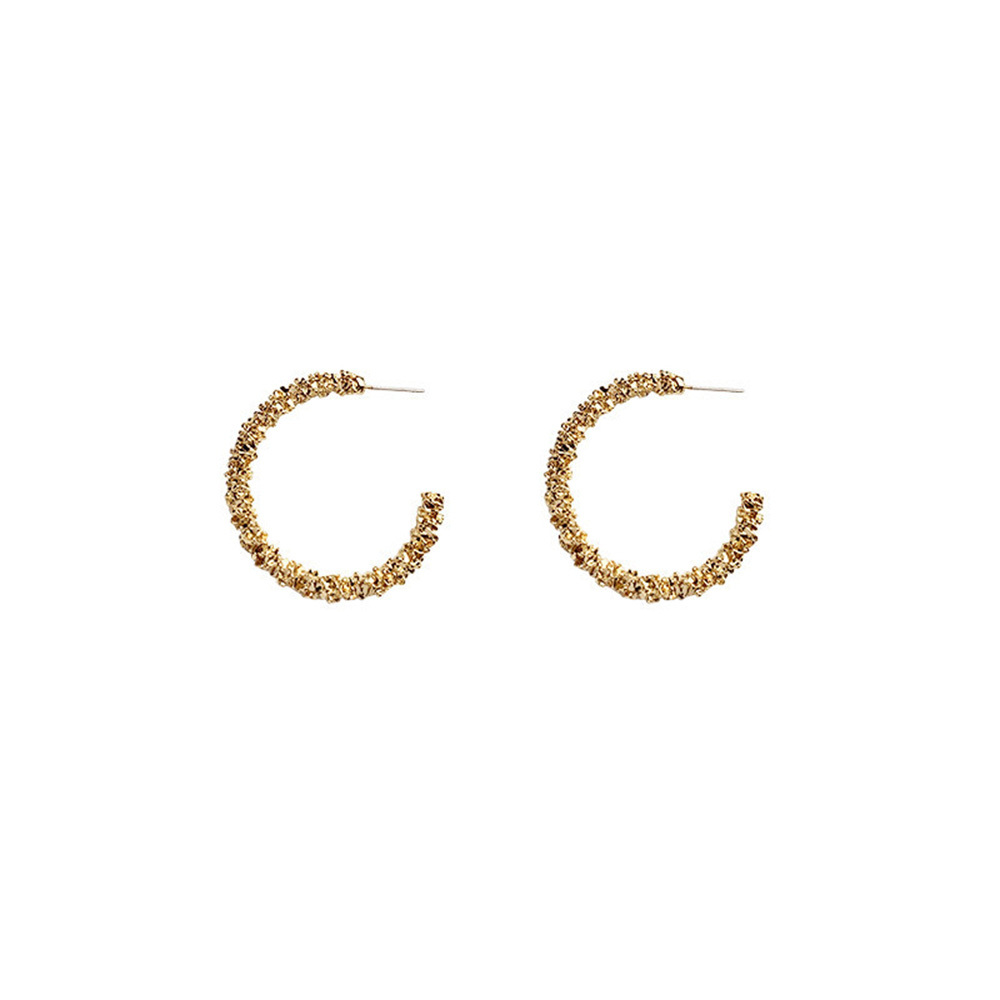 Statement Earrings - Sparkly Crystal Geometric Hexagon, Round Hoops, Vertical Bar, Teardrop Dangles, Shield Disc Drop