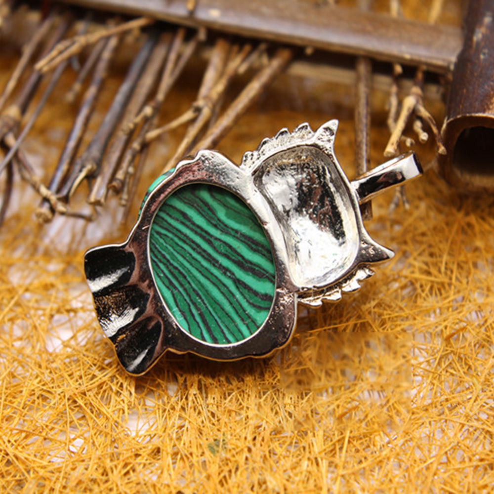Owl Healing Crystal Stone Pendant Necklace Reiki Spiritual Energy Gemstone Quartz Jewelry Gift for Women Girls