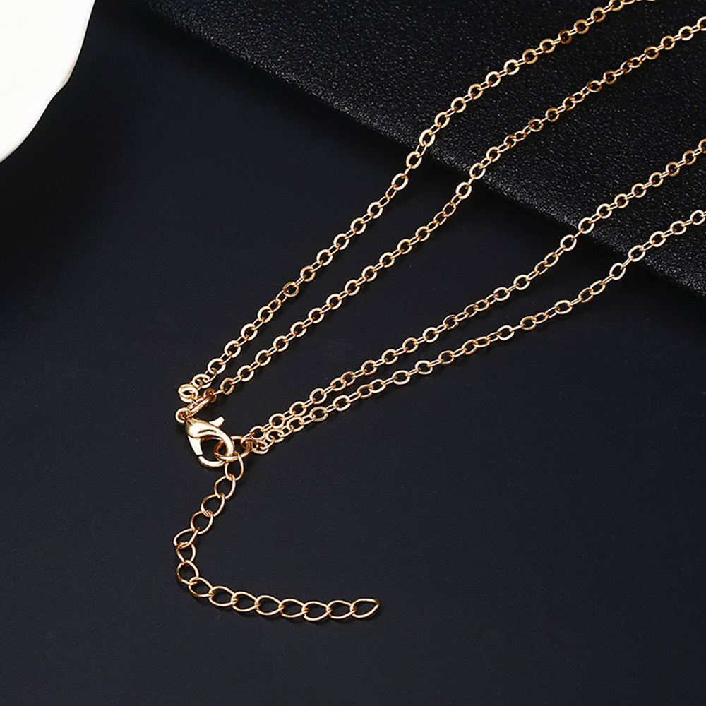 Gold Silver Alloy Chams Y Crystal Necklace for women Girl Choker